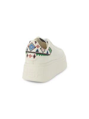 商品Ash|Contrast-Trim Leather Platform Sneakers,价格¥1028,第3张图片详细描述