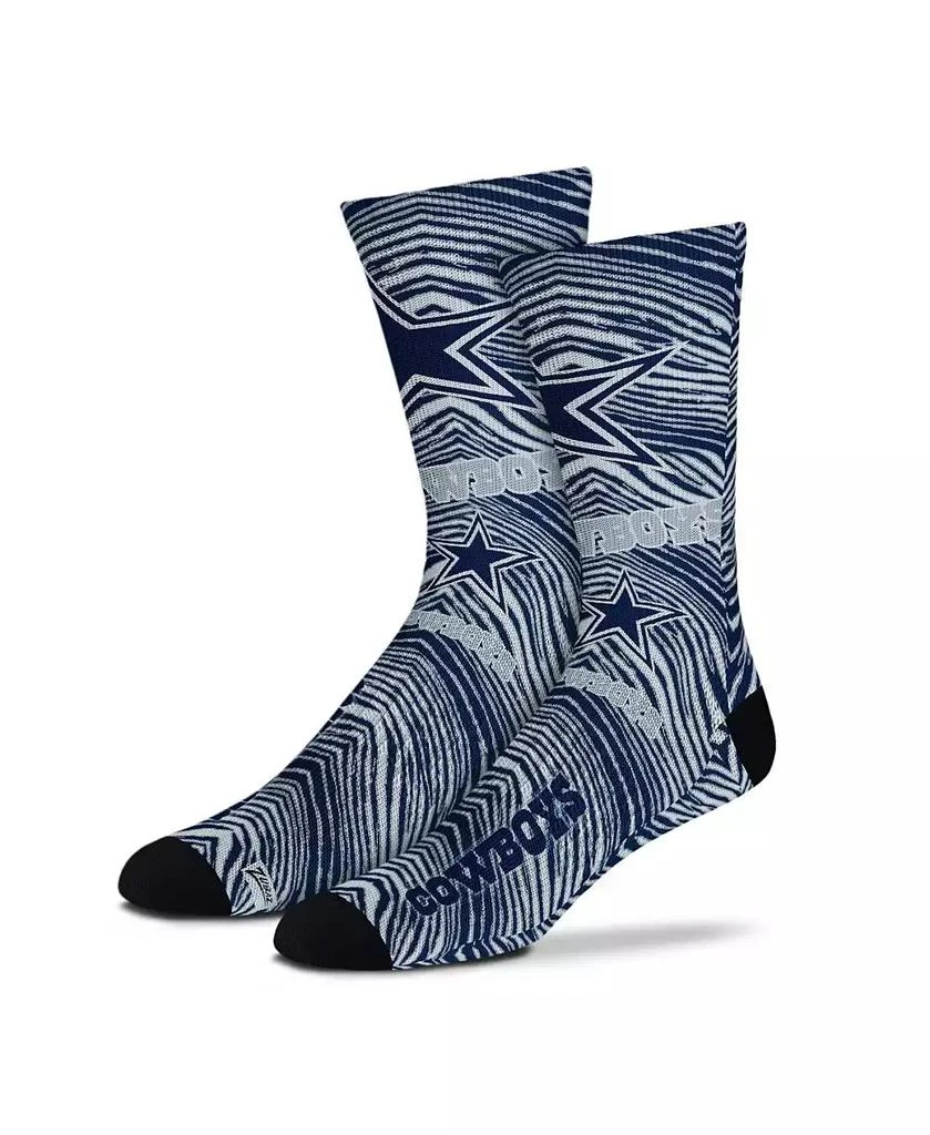 商品For Bare Feet|Youth Boys and Girls Dallas Cowboys Zubaz Zubified Crew Socks,价格¥125,第2张图片详细描述