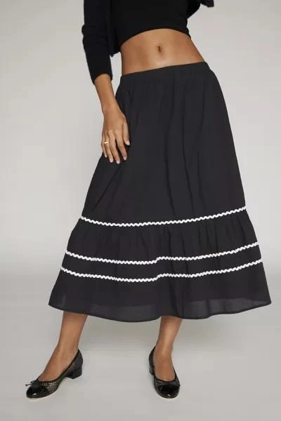 商品Kimchi Blue|Kimchi Blue Mariana Tiered Midi Skirt,价格¥492,第3张图片详细描述