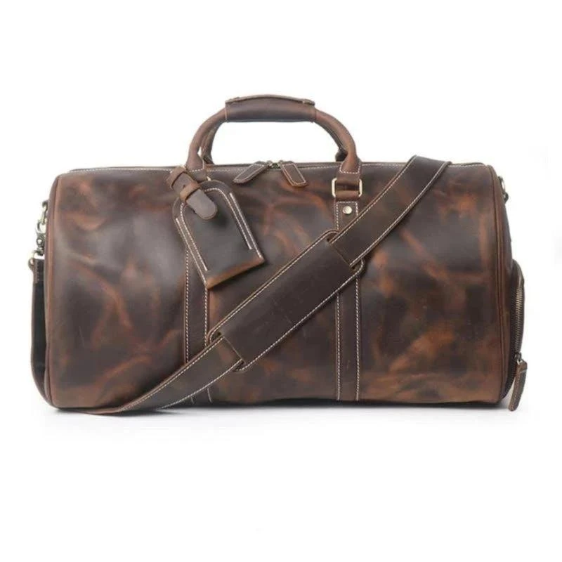 商品Steel Horse Leather|The Dagny Weekender Large Leather Duffle Bag,价格¥2281,第1张图片