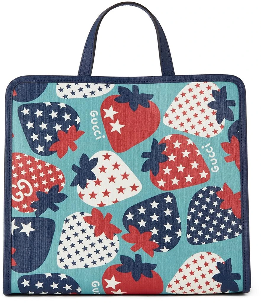 商品Gucci|Kids Blue Strawberry Star Tote,价格¥6736,第1张图片