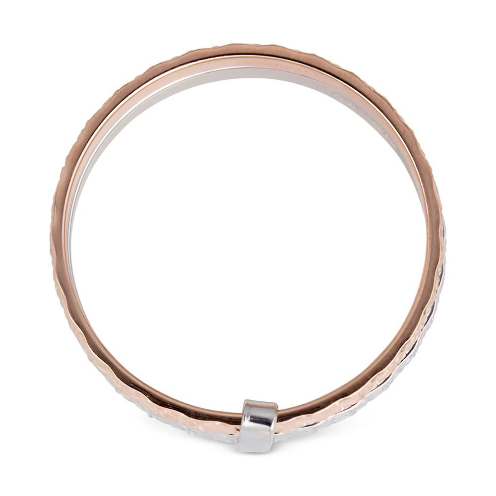 商品Macy's|Textured Three Row Stack Look Ring in 14k Tri-Color Gold,价格¥2424,第4张图片详细描述