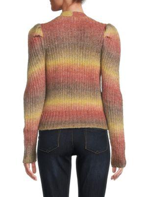 Wool Blend Ombre Cardigan商品第2张图片规格展示
