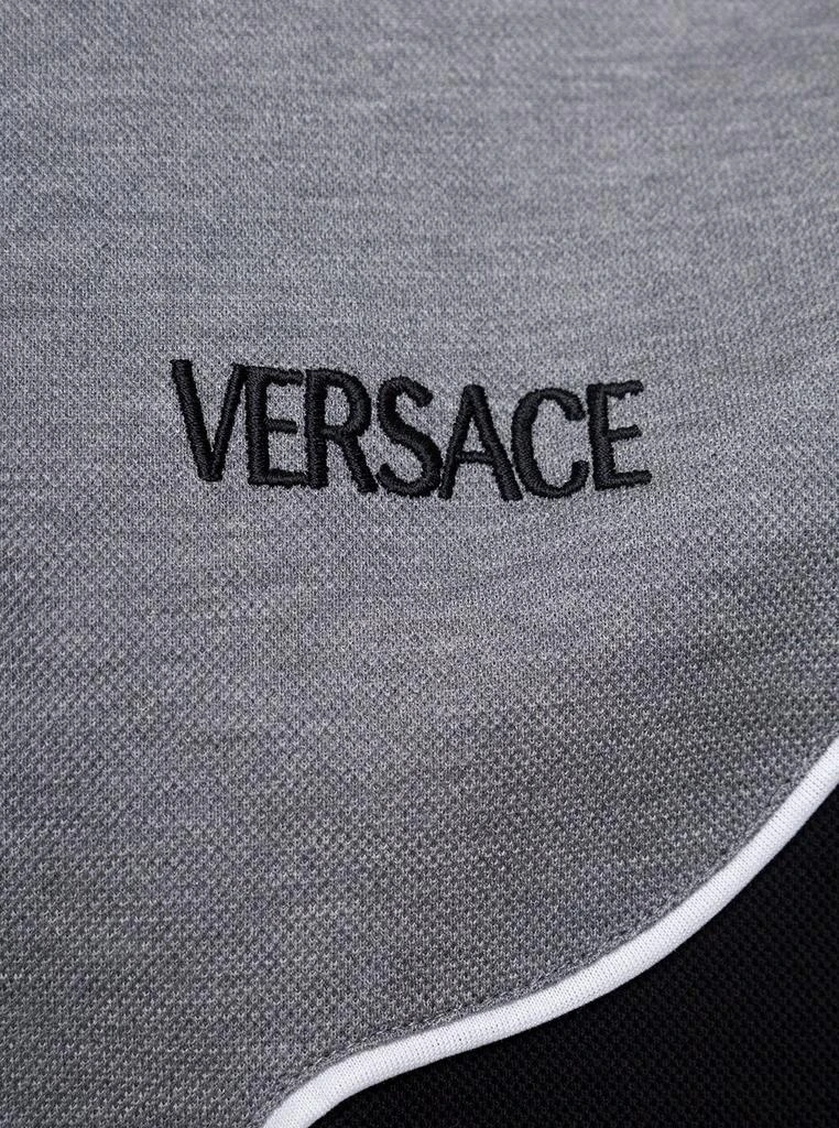 商品Versace|Versace Logo Embroidered Short-Sleeved Polo Shirt,价格¥3021,第3张图片详细描述