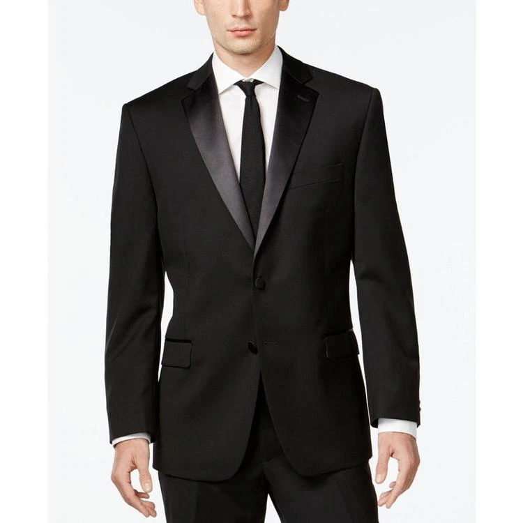 商品Calvin Klein|Black Two-Button Modern-Fit Tuxedo,价格¥1465,第4张图片详细描述