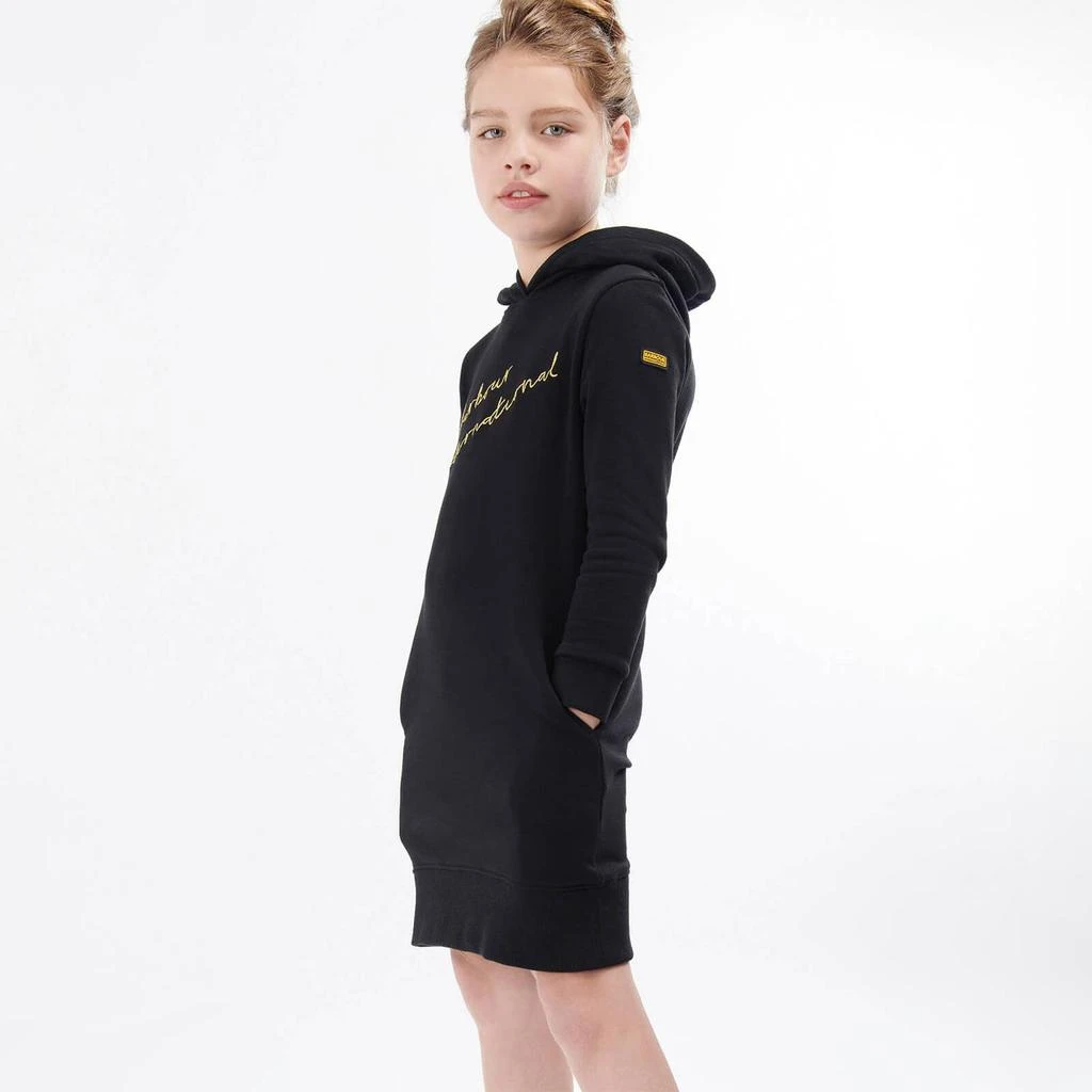 商品Barbour|Barbour International Girls' Flores Hooded Dress - Black,价格¥207,第2张图片详细描述