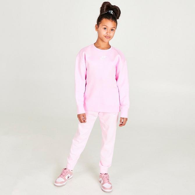 商品NIKE|Girls' Nike Club Fleece Boyfriend Crewneck Sweatshirt,价格¥226,第4张图片详细描述