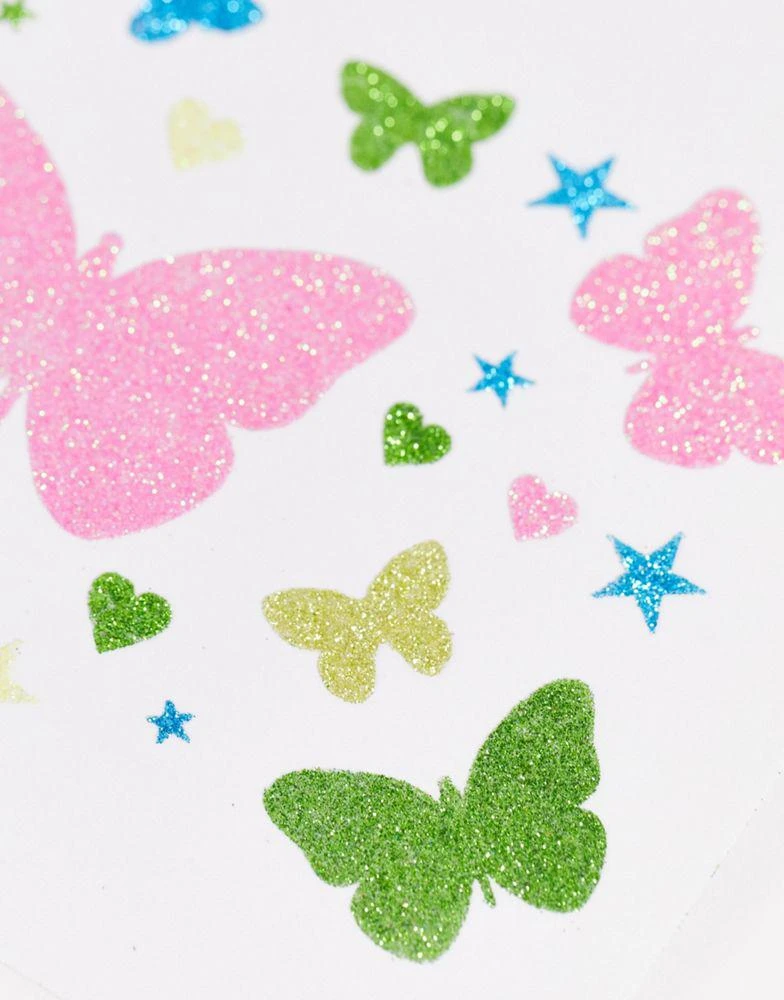 商品In Your Dreams|In Your Dreams Pastel Azure Butterfly Shape Face & Hair Stickers,价格¥64,第4张图片详细描述