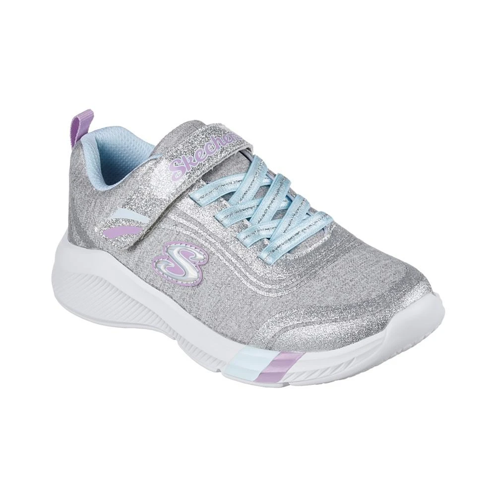 商品SKECHERS|Little Girls Dreamy Lites Wide Fit - Ready To Shine Stay-Put Casual Sneakers from Finish Line,价格¥150,第1张图片