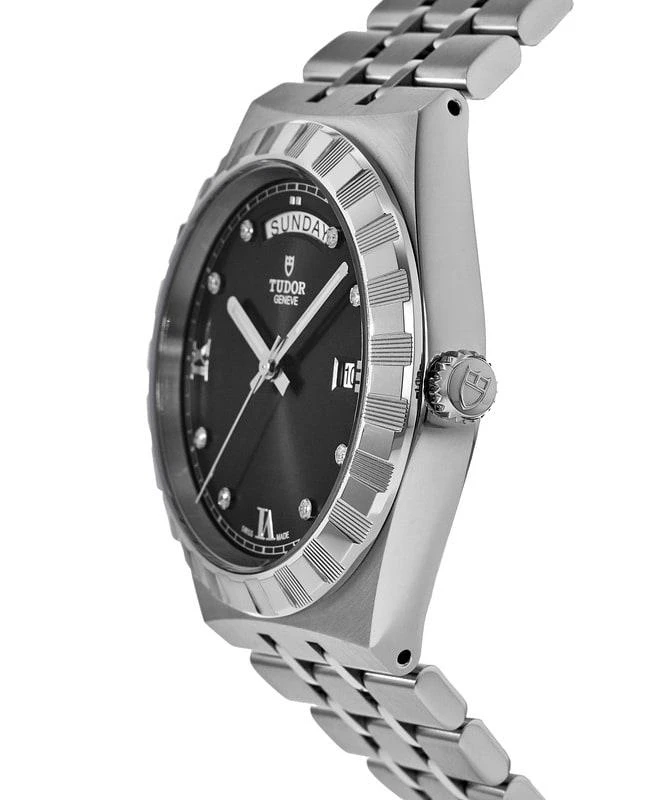 商品Tudor|Tudor Royal Black Diamond Dial Steel Men's Watch M28600-0004,价格¥25434,第2张图片详细描述