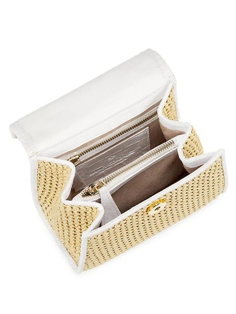 商品Nancy Gonzalez|Mini Lexi Raffia-Crocodile Knotted Handle Bag,价格¥5983,第4张图片详细描述