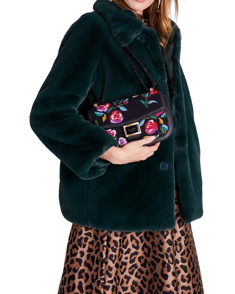 Katy Autumn Floral Needlepoint Convertible Shoulder Bag商品第3张图片规格展示