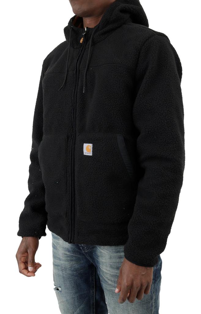 (104992) Rain Defender Relaxed Fit Fleece Reversible Jacket - Black/Carhartt Brown商品第5张图片规格展示