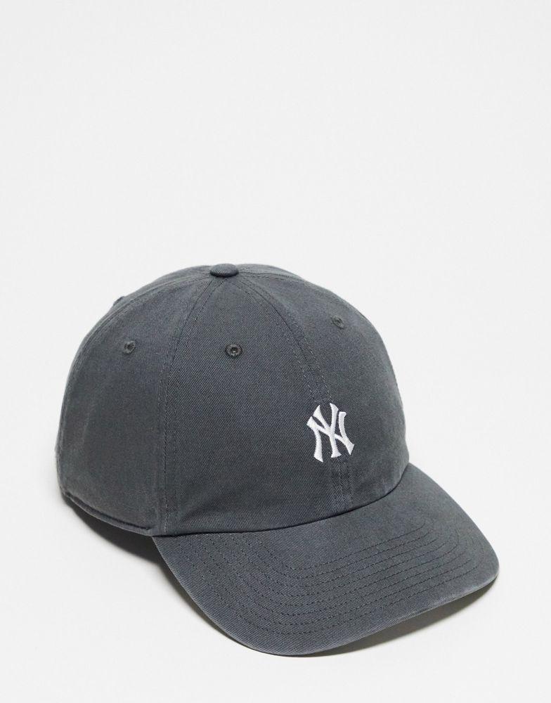 商品47 Brand|47 Clean Up MLB NY Yankees unisex baseball cap in grey,价格¥213,第1张图片