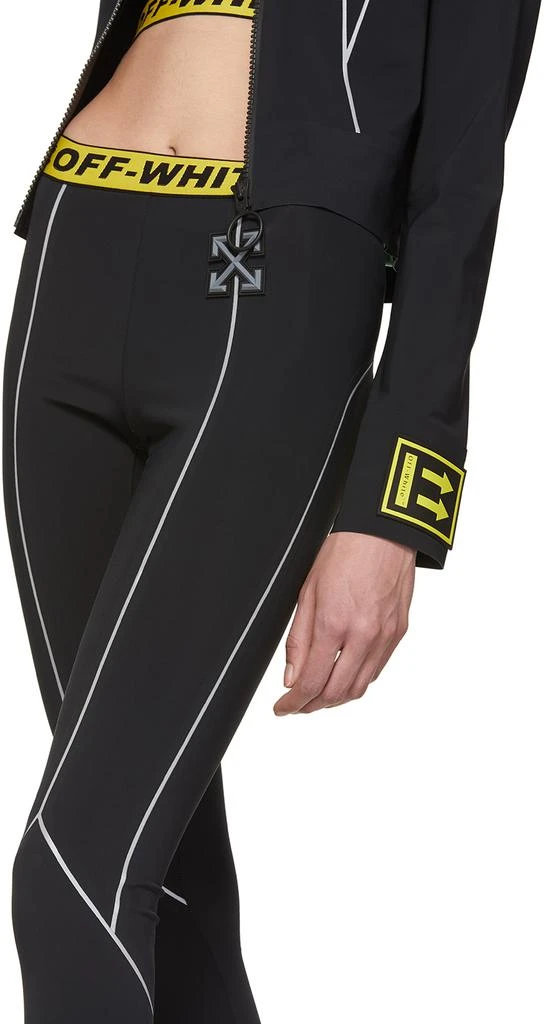 商品Off-White|SSENSE Exclusive Black "WORKOUT" Neoprene 'Sport' Leggings,价格¥2354,第4张图片详细描述