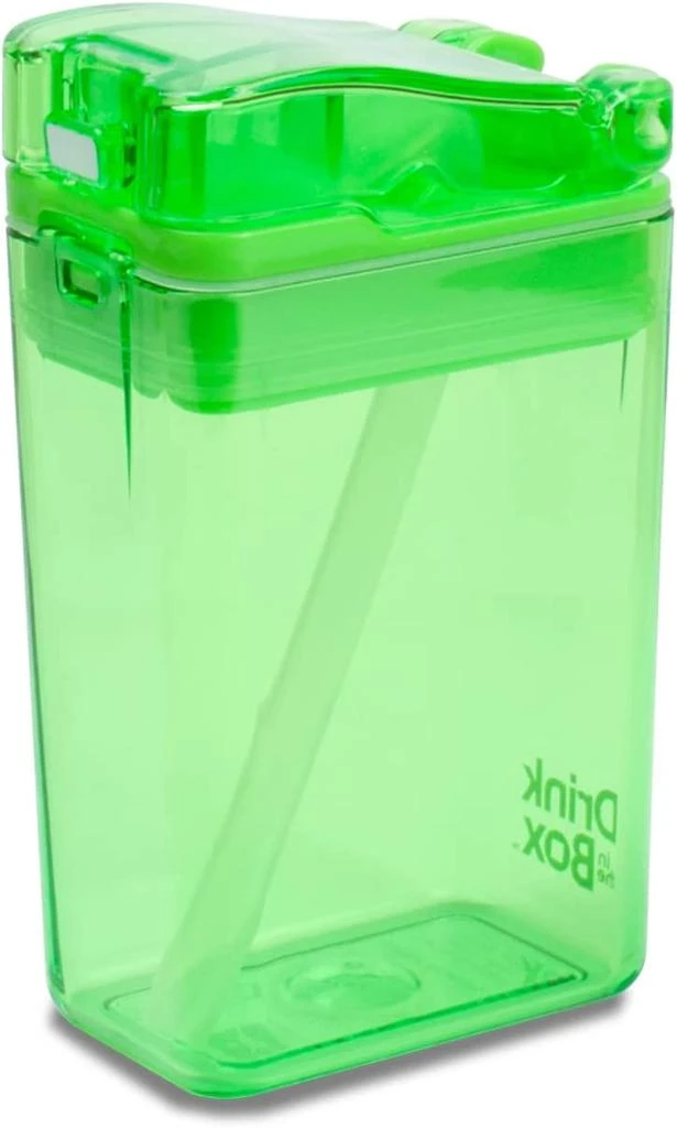 商品Precidio Design|Drink in the Box Eco-Friendly Reusable Juice Box Container, 8 ounce, Blue,价格¥118,第3张图片详细描述