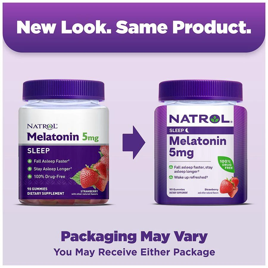 商品Natrol|褪黑激素5毫克软糖草莓,价格¥101,第3张图片详细描述
