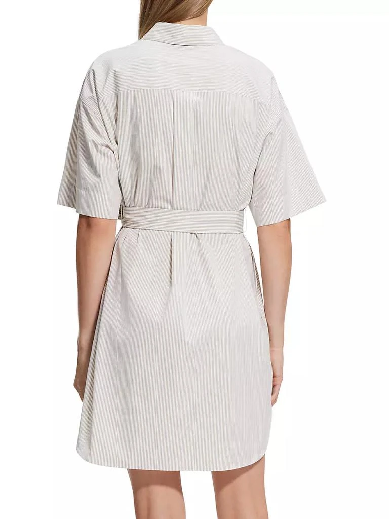 商品Theory|Short-Sleeve Striped Shirtdress,价格¥736,第5张图片详细描述