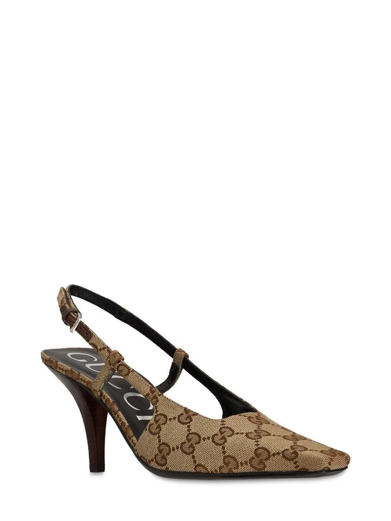 商品Gucci|75mm Gucci Demi Slingback Pumps,价格¥6191,第3张图片详细描述