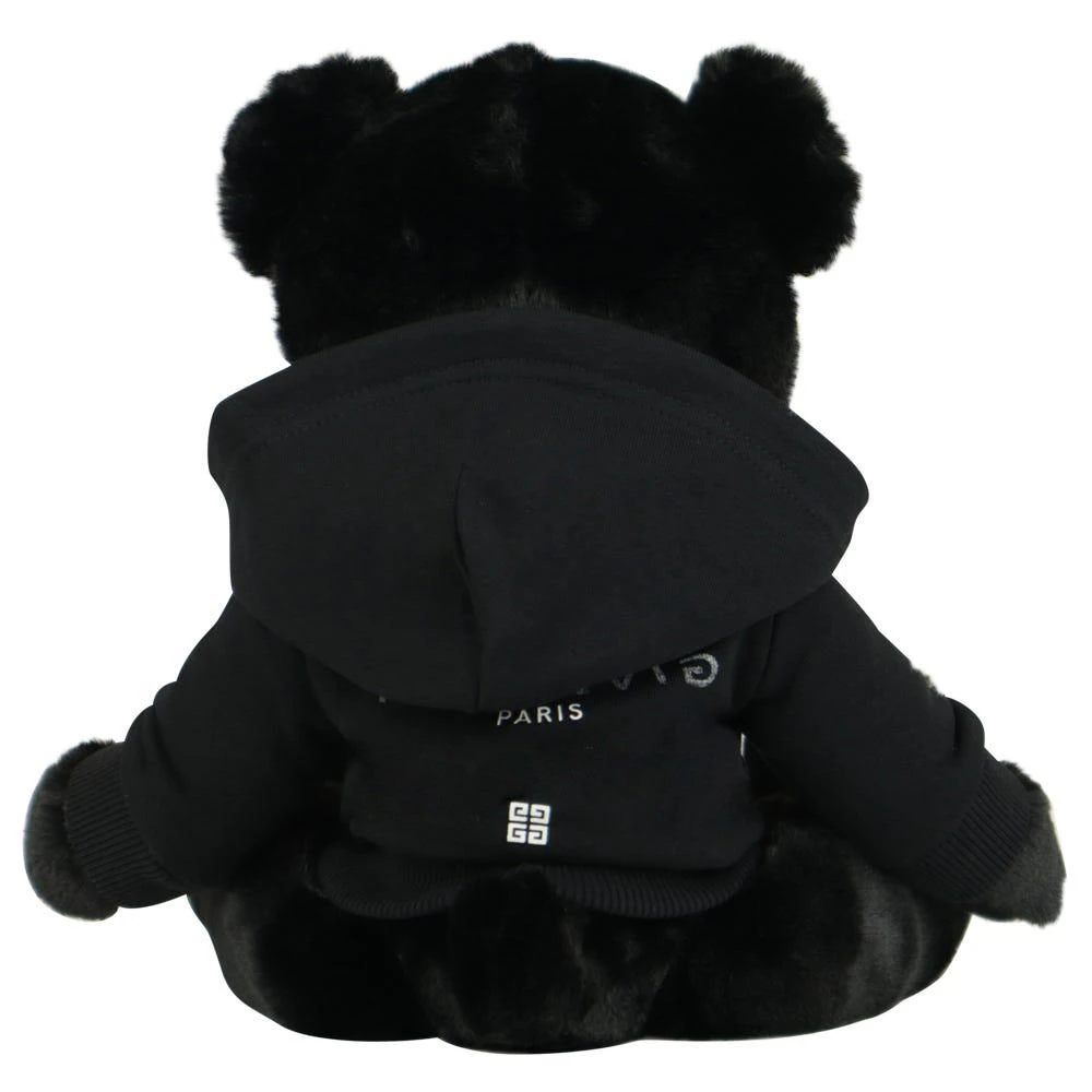 商品Givenchy|Black Plush Hoodie Teddy Bear,价格¥758,第4张图片详细描述