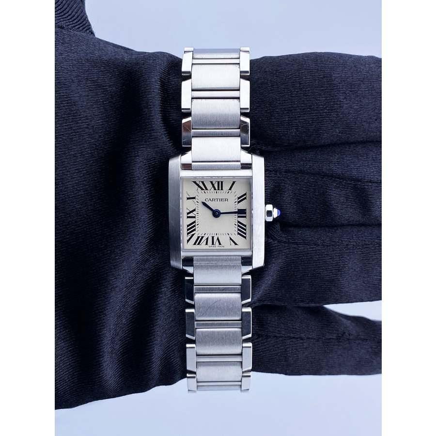 Pre-owned Cartier Tank Francaise Quartz Ladies Watch 3217商品第2张图片规格展示