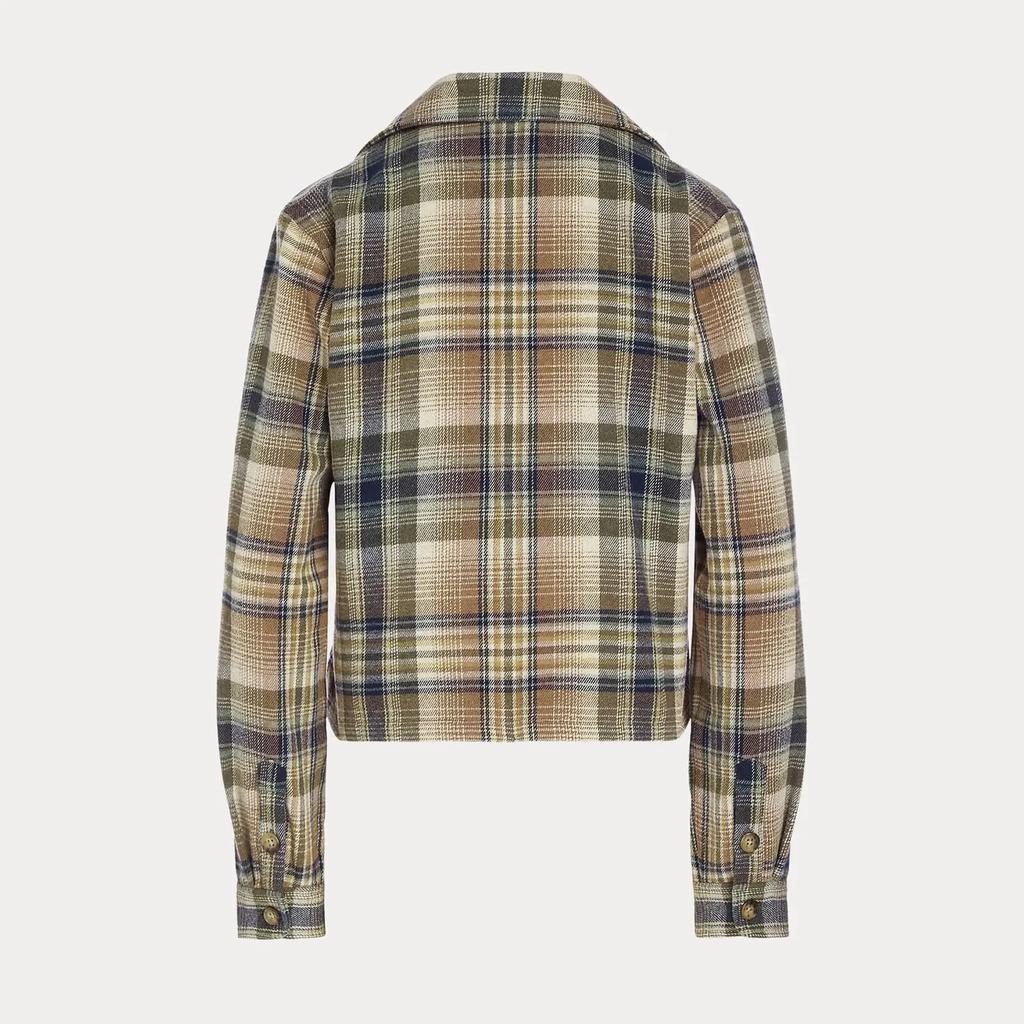 商品Ralph Lauren|Polo Ralph Lauren Women's Long Sleeve-Button Front Shirt - 1307 Brown Olive Multi Plaid,价格¥2028,第4张图片详细描述