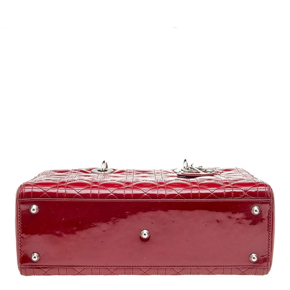 Dior Red Cannage Patent Leather Large Lady Dior Tote 商品
