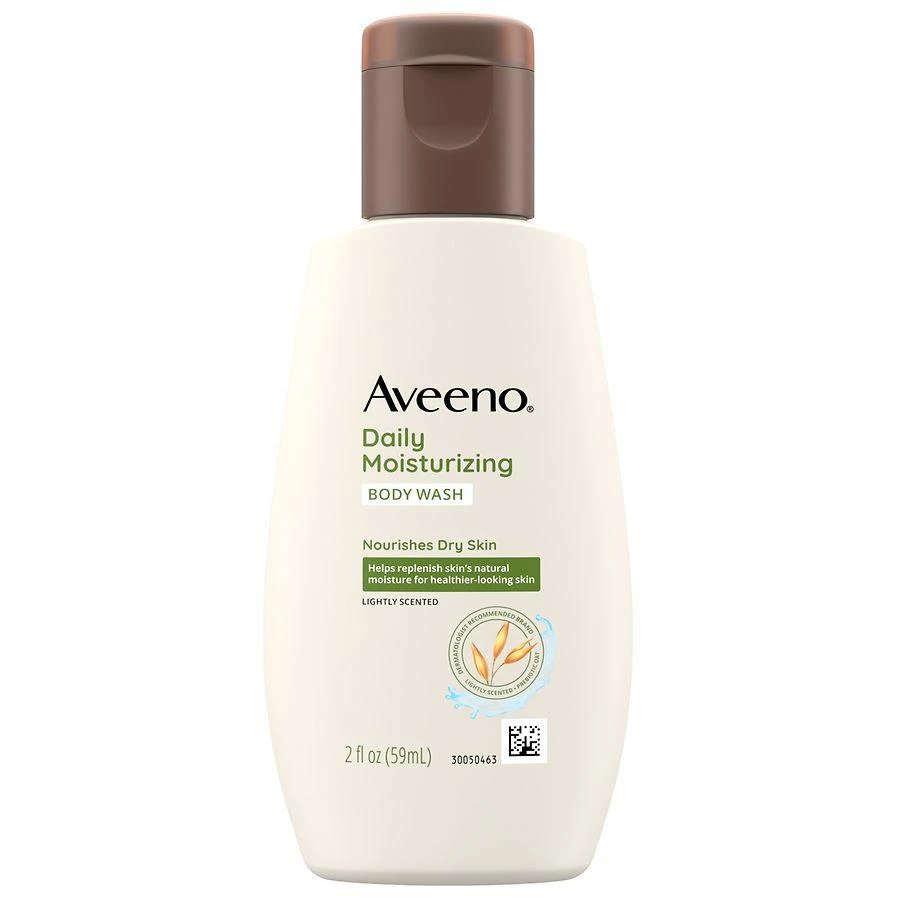 商品Aveeno|Daily Moisturizing Dry Skin Body Wash, Prebiotic Oat, Travel Size,价格¥28,第3张图片详细描述