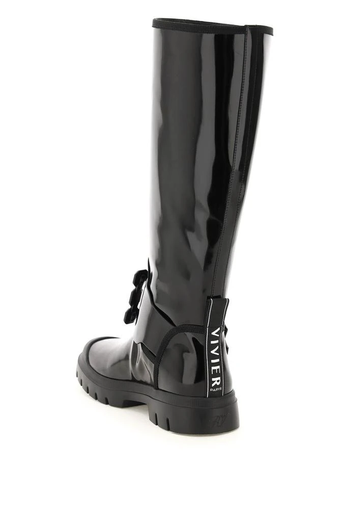 商品Roger Vivier|Roger vivier walky viv leather boots with strass buckle,价格¥10603,第3张图片详细描述