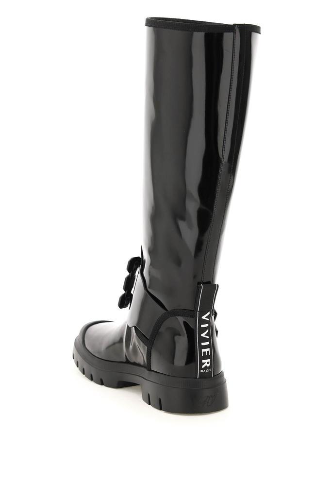 商品Roger Vivier|Roger vivier walky viv leather boots with strass buckle,价格¥8659,第5张图片详细描述