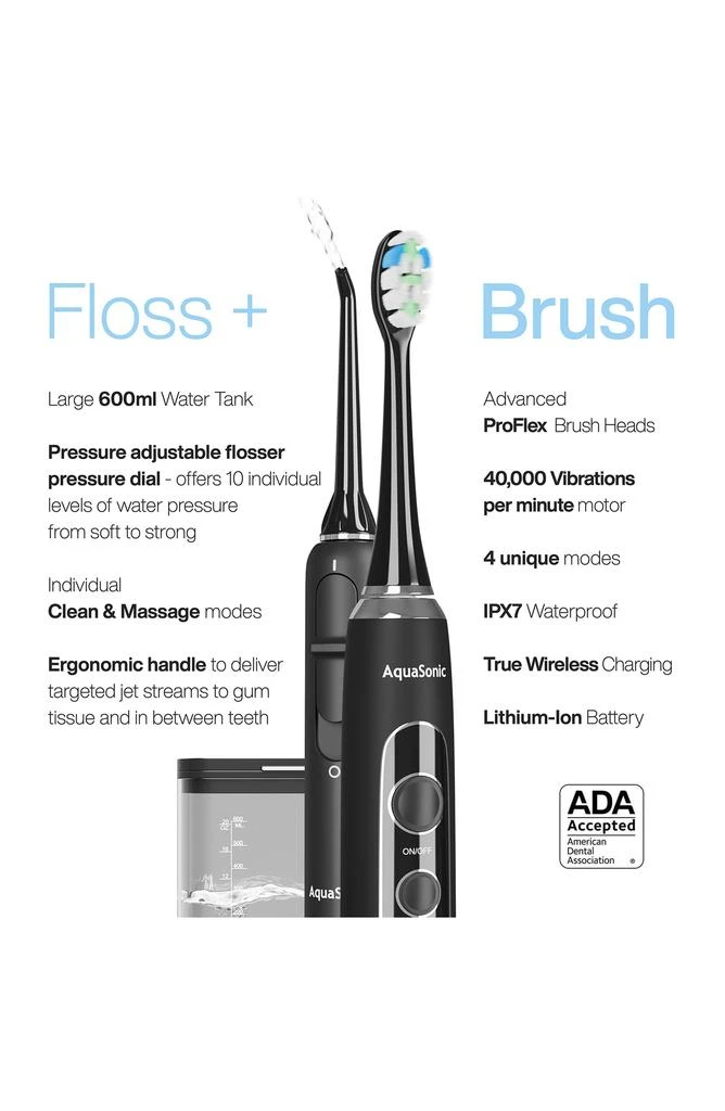 商品AquaSonic|Home Dental Center PRO - Black Series Pro+Oral Irrigator,价格¥675,第4张图片详细描述