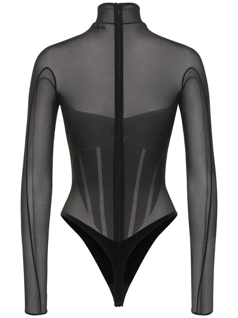 商品Wolford|Mugler X Wolford Flocked Shaping Body,价格¥6543,第5张图片详细描述