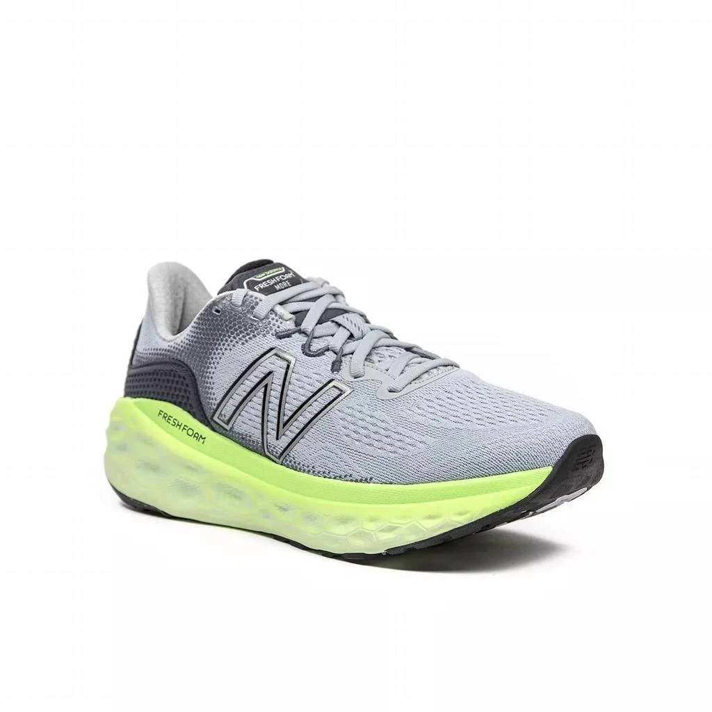 商品New Balance|Men's Fresh Foam X More V3 Running Shoes In Light Slate / Vibrant Spring,价格¥1199,第2张图片详细描述