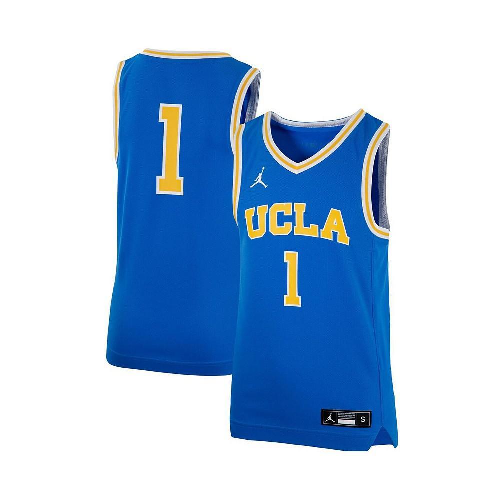 商品Jordan|Youth Boys Brand 1 Blue UCLA Bruins Team Replica Basketball Jersey,价格¥405,第4张图片详细描述
