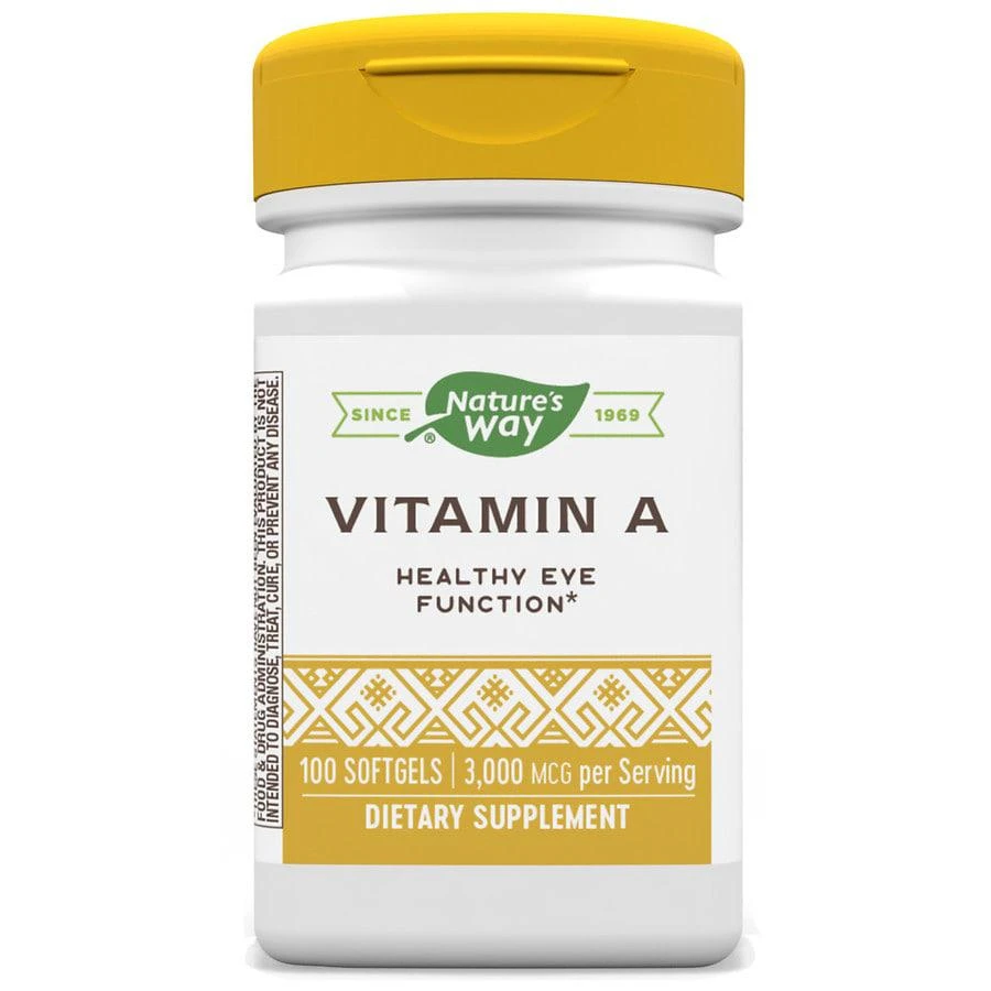 商品Nature's Way|Vitamin A 10,000 IU Softgels,价格¥54,第1张图片