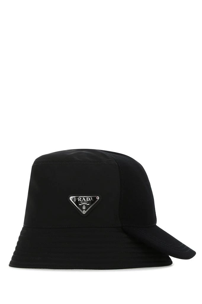商品Prada|Black Re-Nylon and gabardine hat Nd Prada Uomo,价格¥4688,第2张图片详细描述