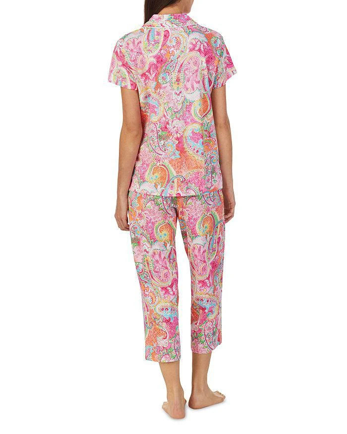 商品Ralph Lauren|Short Sleeve Cropped Pajama Set,价格¥425,第3张图片详细描述