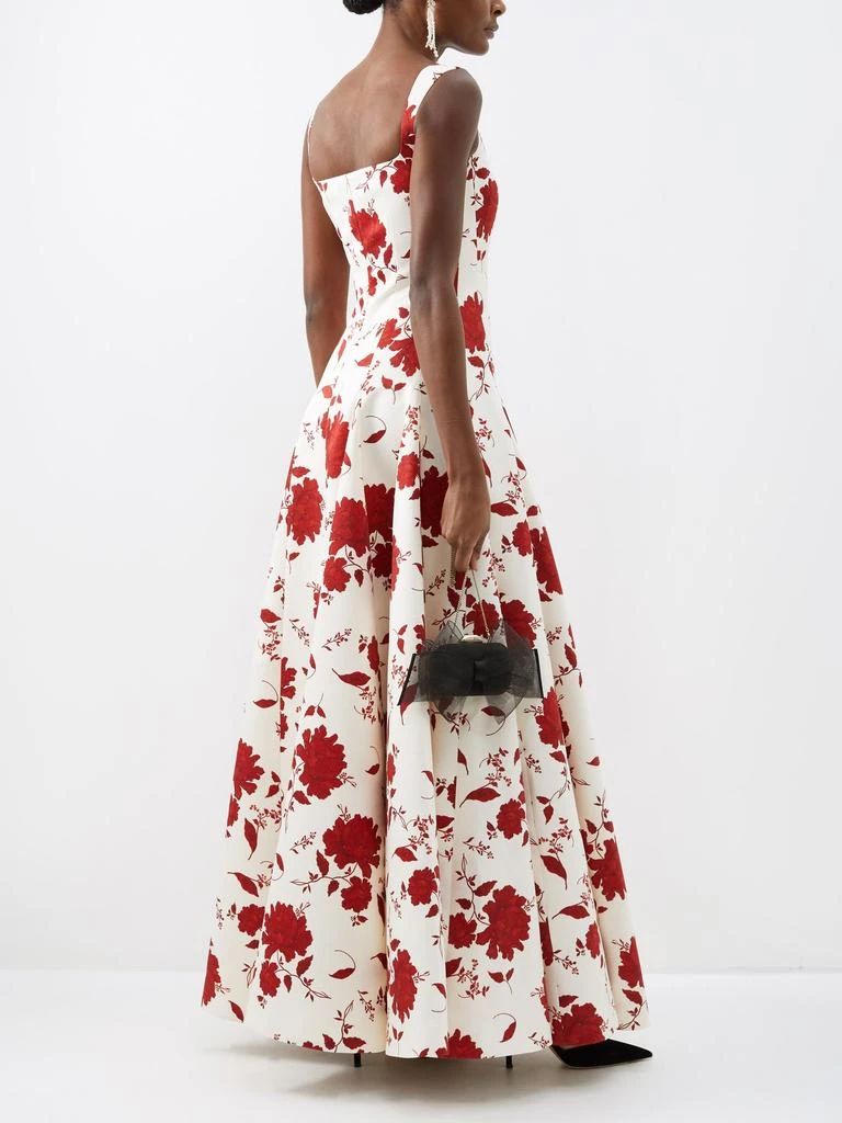 商品Emilia Wickstead|Vir square-neck floral-print taffeta dress,价格¥10628,第2张图片详细描述