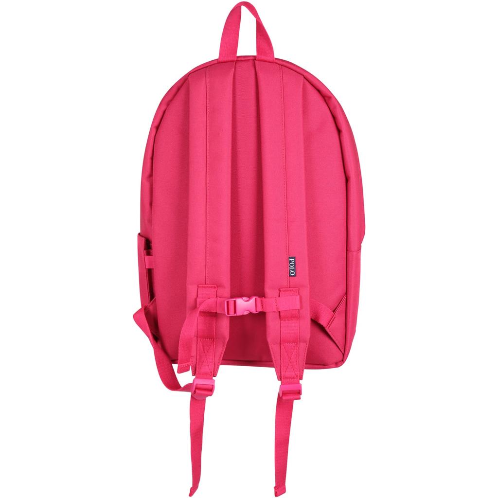 Ralph Lauren Fuchsia Backpack For Girl With Iconic Pony Logo商品第2张图片规格展示