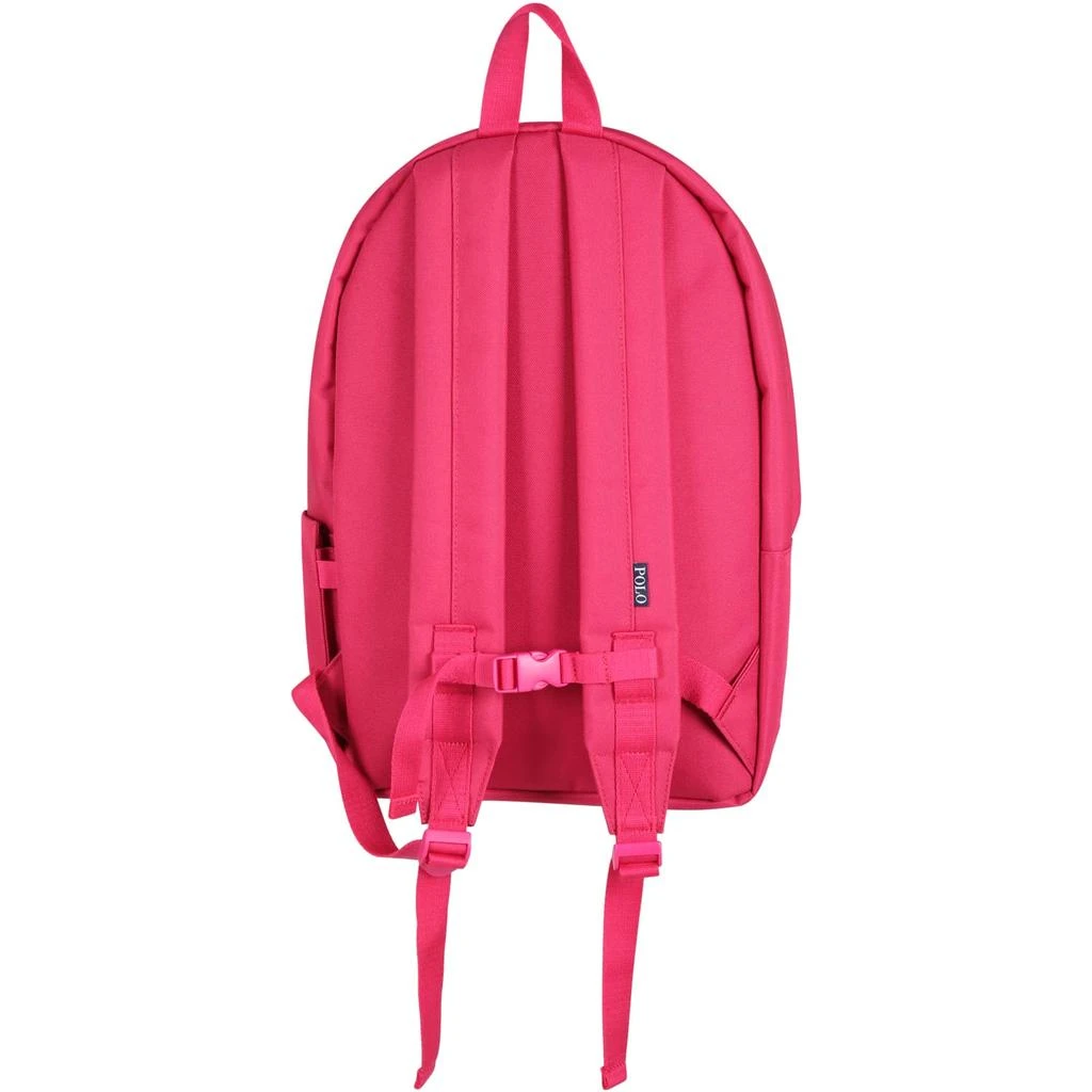 商品Ralph Lauren|Ralph Lauren Fuchsia Backpack For Girl With Iconic Pony Logo,价格¥859,第2张图片详细描述