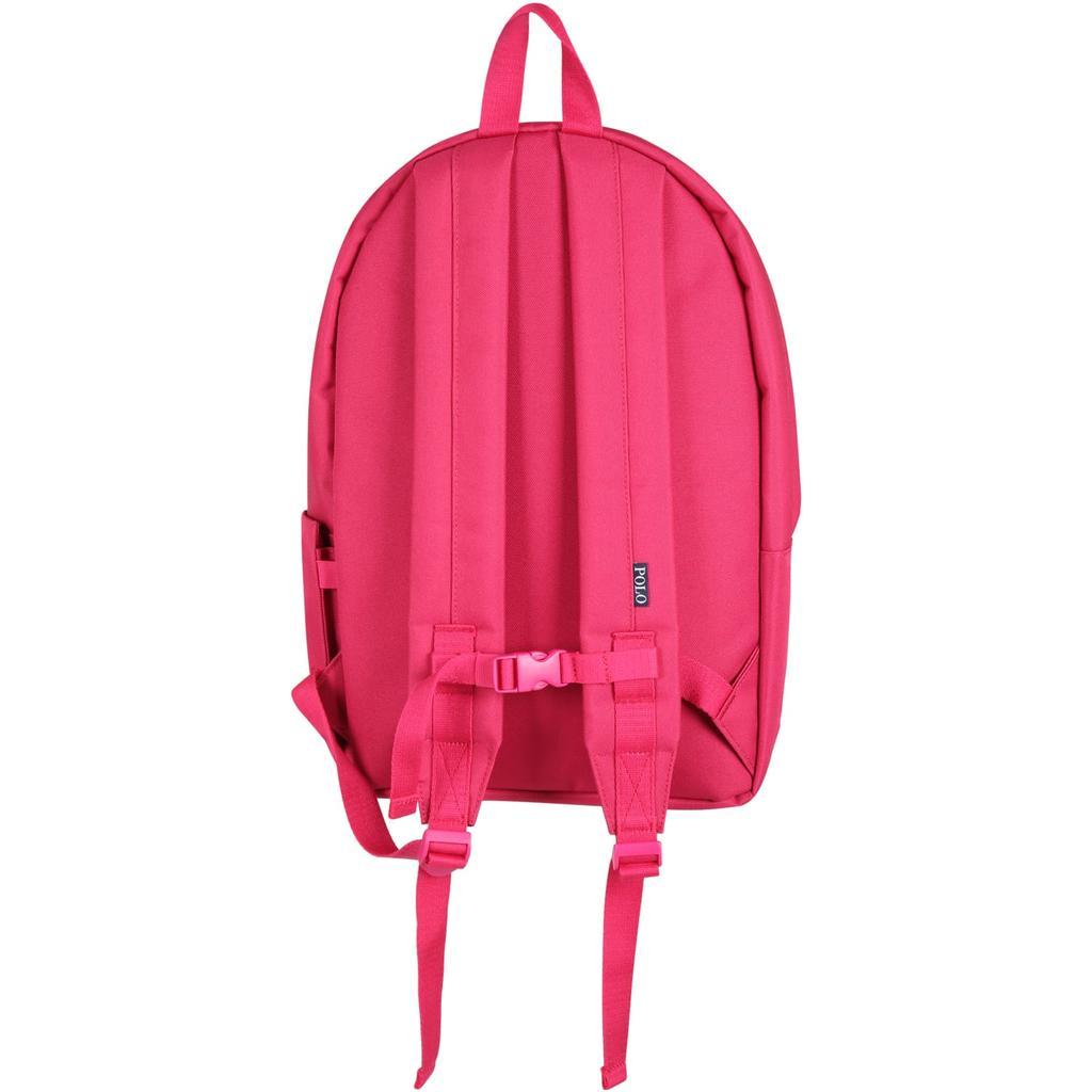 商品Ralph Lauren|Ralph Lauren Fuchsia Backpack For Girl With Iconic Pony Logo,价格¥755,第4张图片详细描述