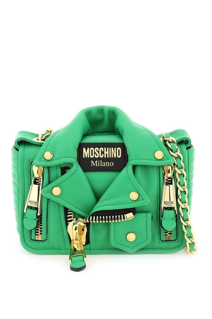 商品Moschino|Moschino Biker Jacket Shoulder Bag,价格¥4102,第1张图片