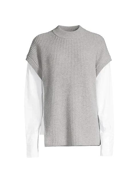 商品Hugo Boss|Farva Mix Media Sweater,价格¥905,第1张图片