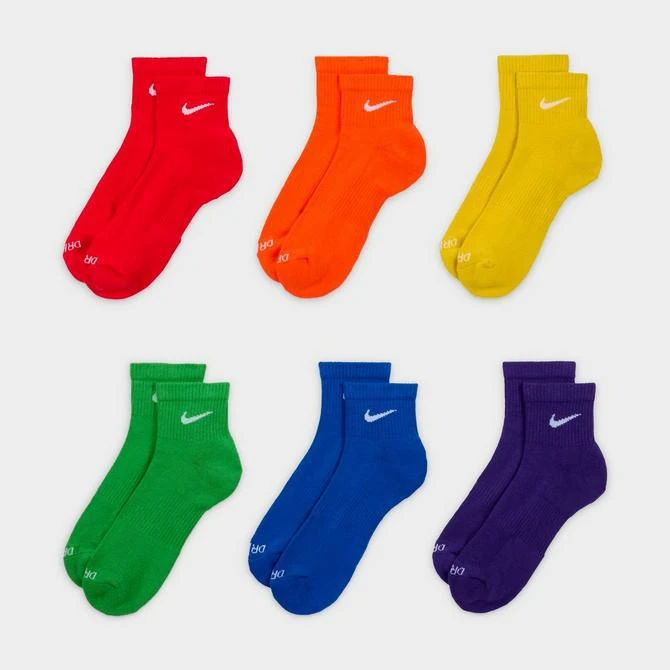 商品NIKE|Nike Everyday Plus Cushioned 6-Pack Quarter Training Socks,价格¥91,第2张图片详细描述