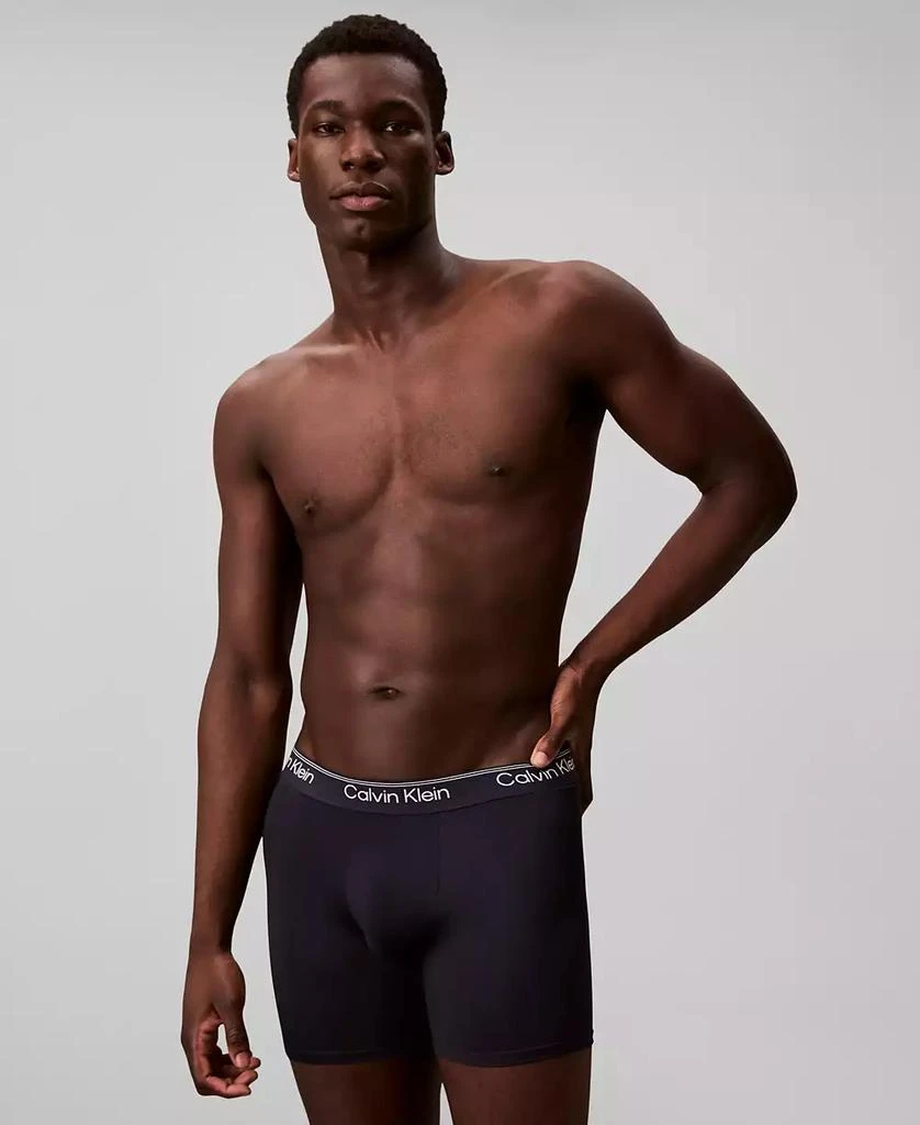 商品Calvin Klein|Men's 3+1 Bonus Micro Stretch Boxer Briefs Pack,价格¥221,第4张图片详细描述
