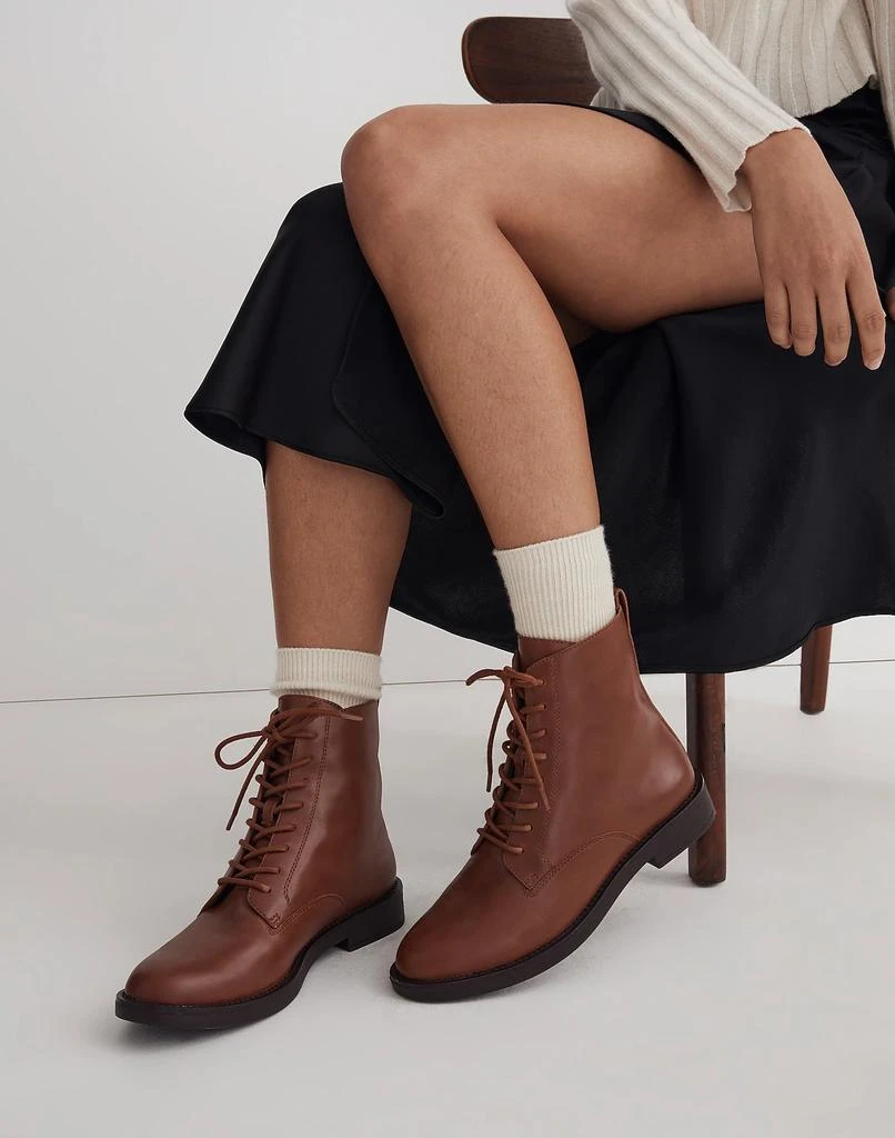 商品Madewell|The Evelyn Lace-Up Ankle Boot,价格¥1030,第4张图片详细描述
