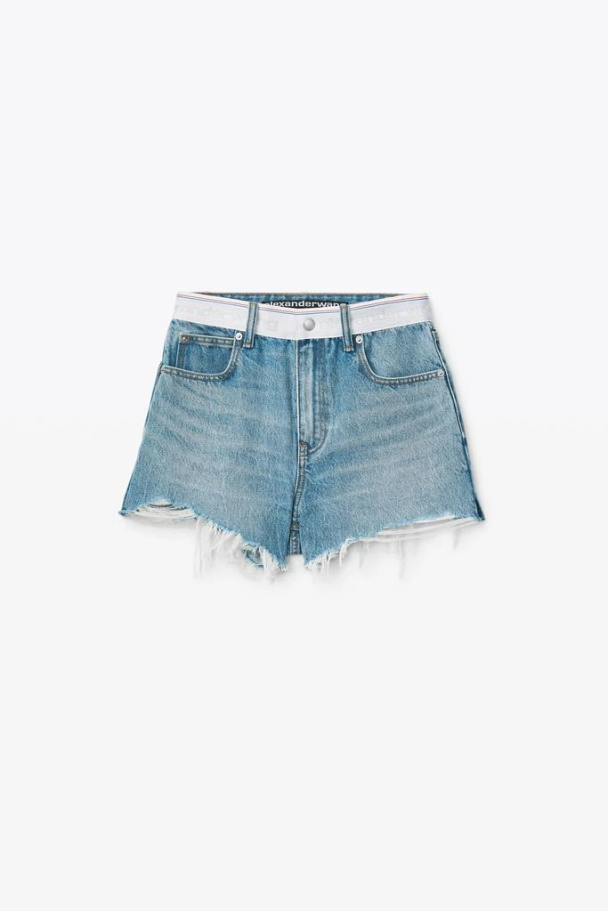 商品Alexander Wang|LOGO BITE SHORT IN DENIM,价格¥2003,第3张图片详细描述