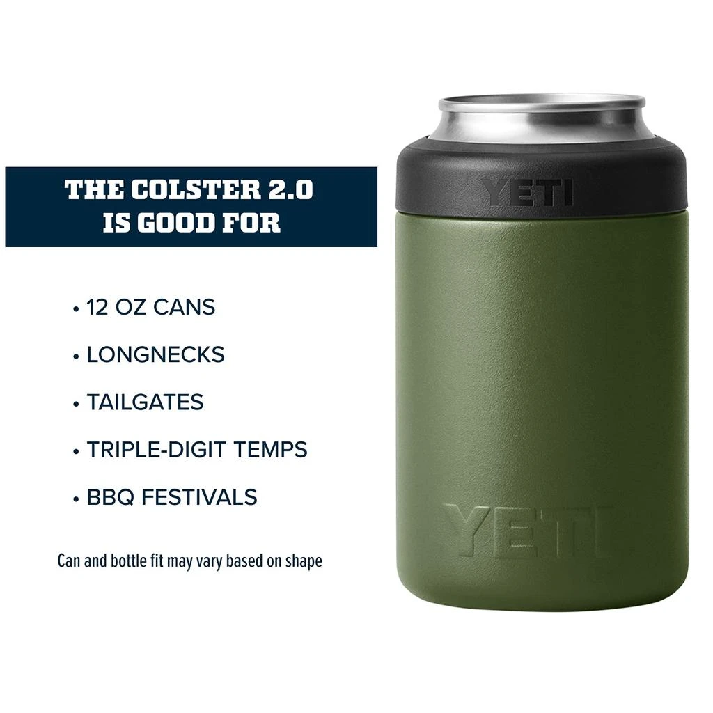 商品YETI|YETI Rambler 12 oz. Colster Can Insulator for Standard Size Cans, Highlands Olive,价格¥184-¥919,第4张图片详细描述