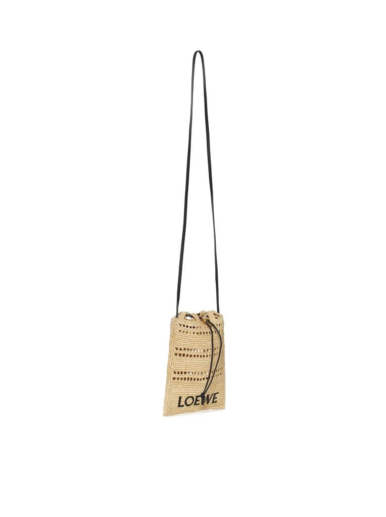 商品Loewe|DRAWSTRING POCKET IN RAFFIA,价格¥6162,第2张图片详细描述