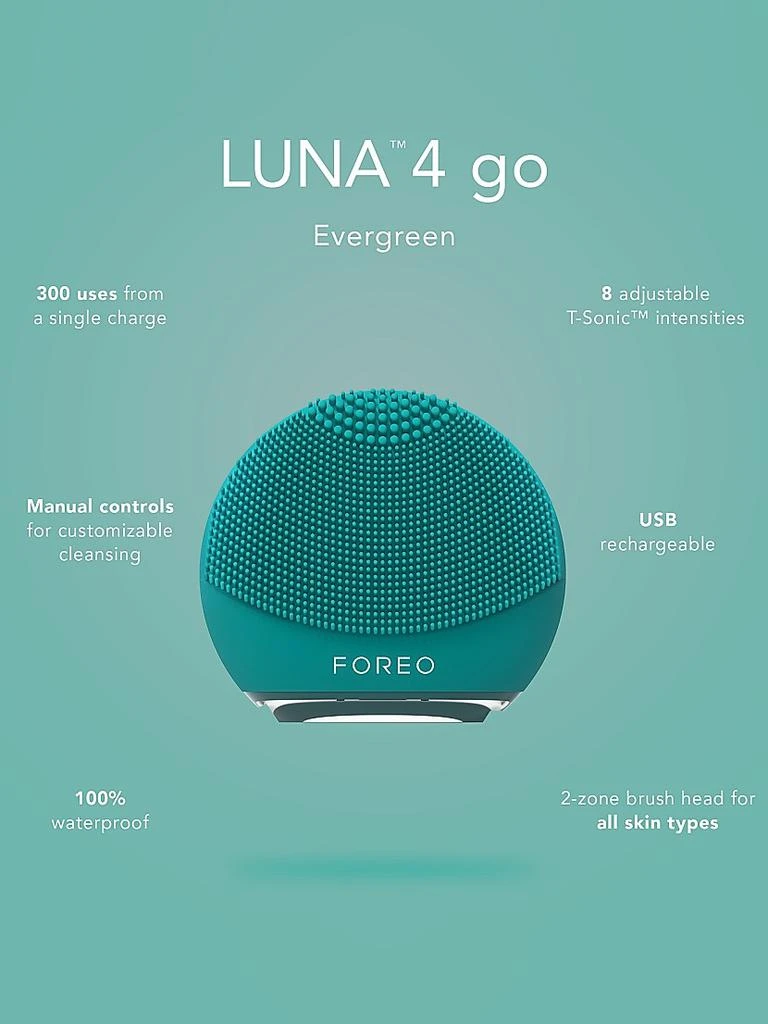 商品Foreo|Luna 4 Go Facial Cleansing & Massage Device,价格¥763,第4张图片详细描述